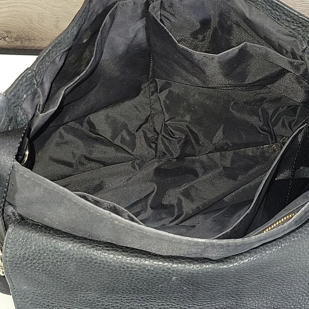 Tory Burch Black Nylon/Leather Baby Diaper Crossbody Bag